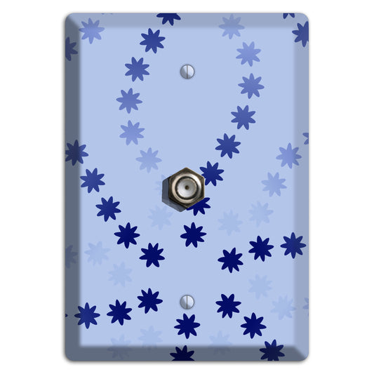 Periwinkle with Blue Constellation Cable Wallplate