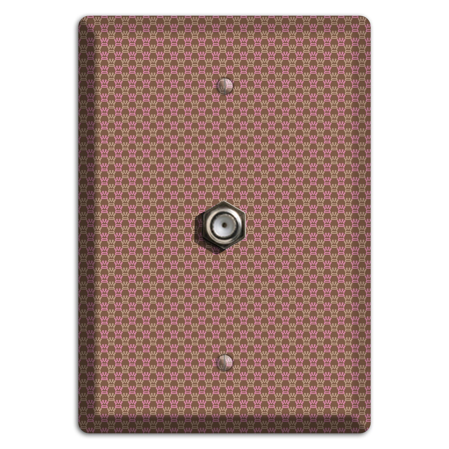 Brown Foulard Cable Wallplate