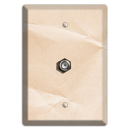 Almond Neutral Texture Cable Wallplate