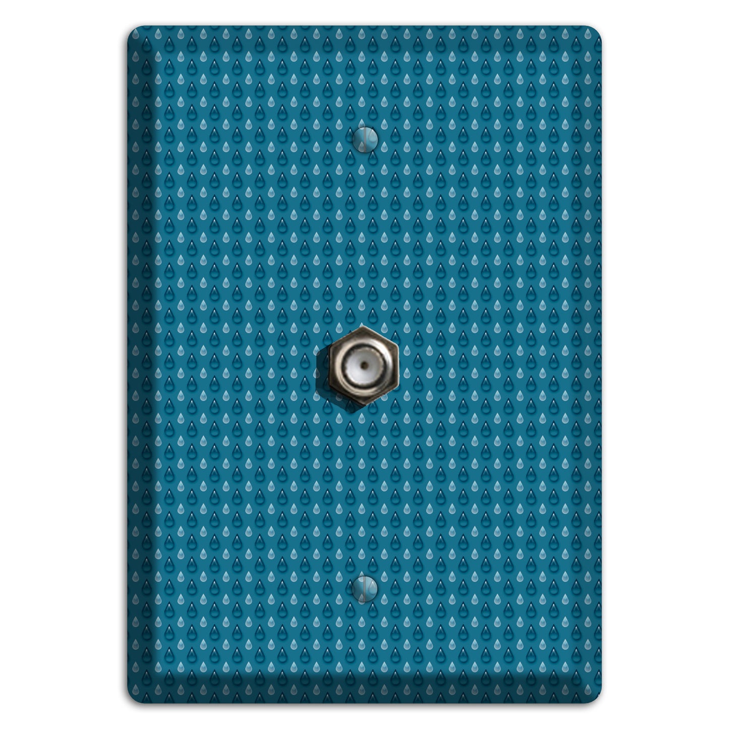 Blue Drops Cable Wallplate