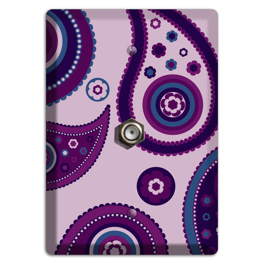 Light Purple Pailsey Cable Wallplate