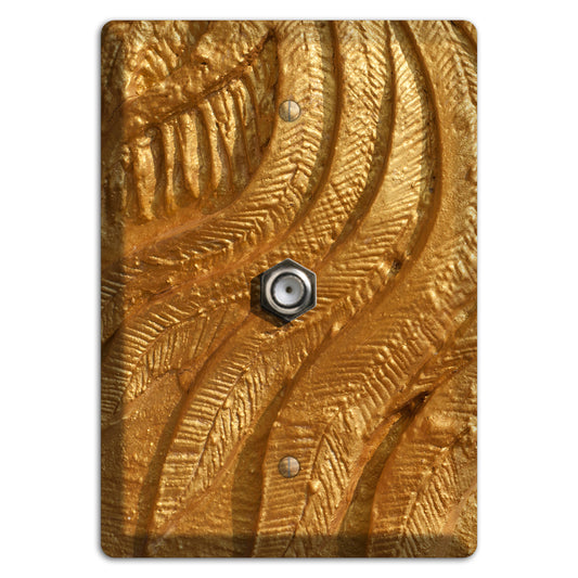 Gold Swirl Concrete Cable Wallplate