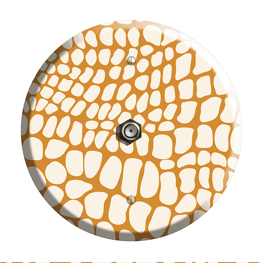 Orange Snakeskin Cable Wallplate