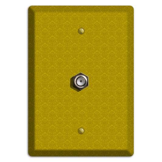 Mustard Cartouche Cable Wallplate