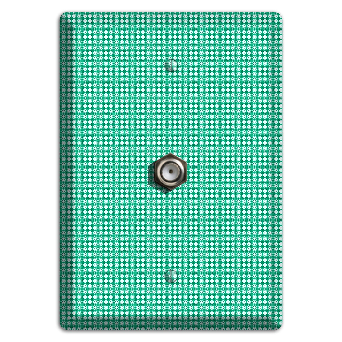 Jade Multi Tiled Geometric Cable Wallplate