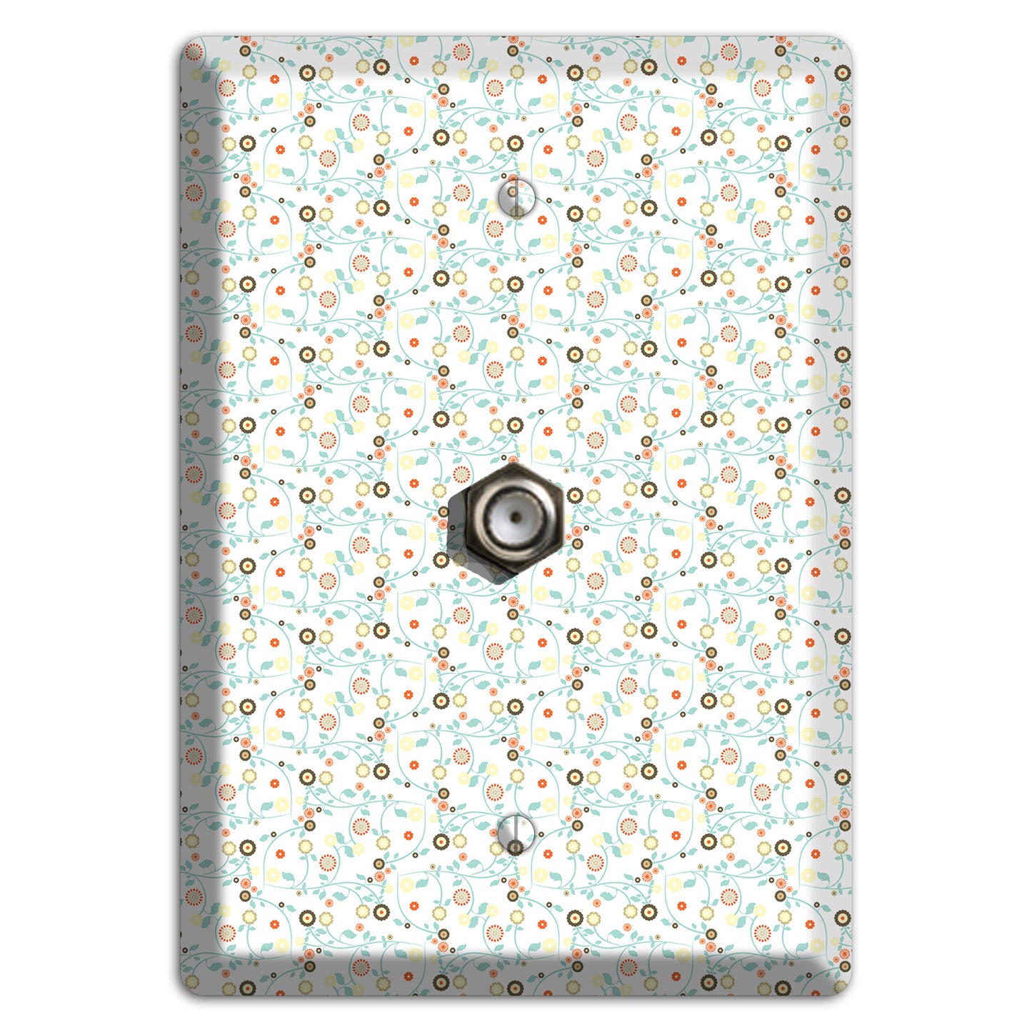 Small Cute Flowers Cable Wallplate