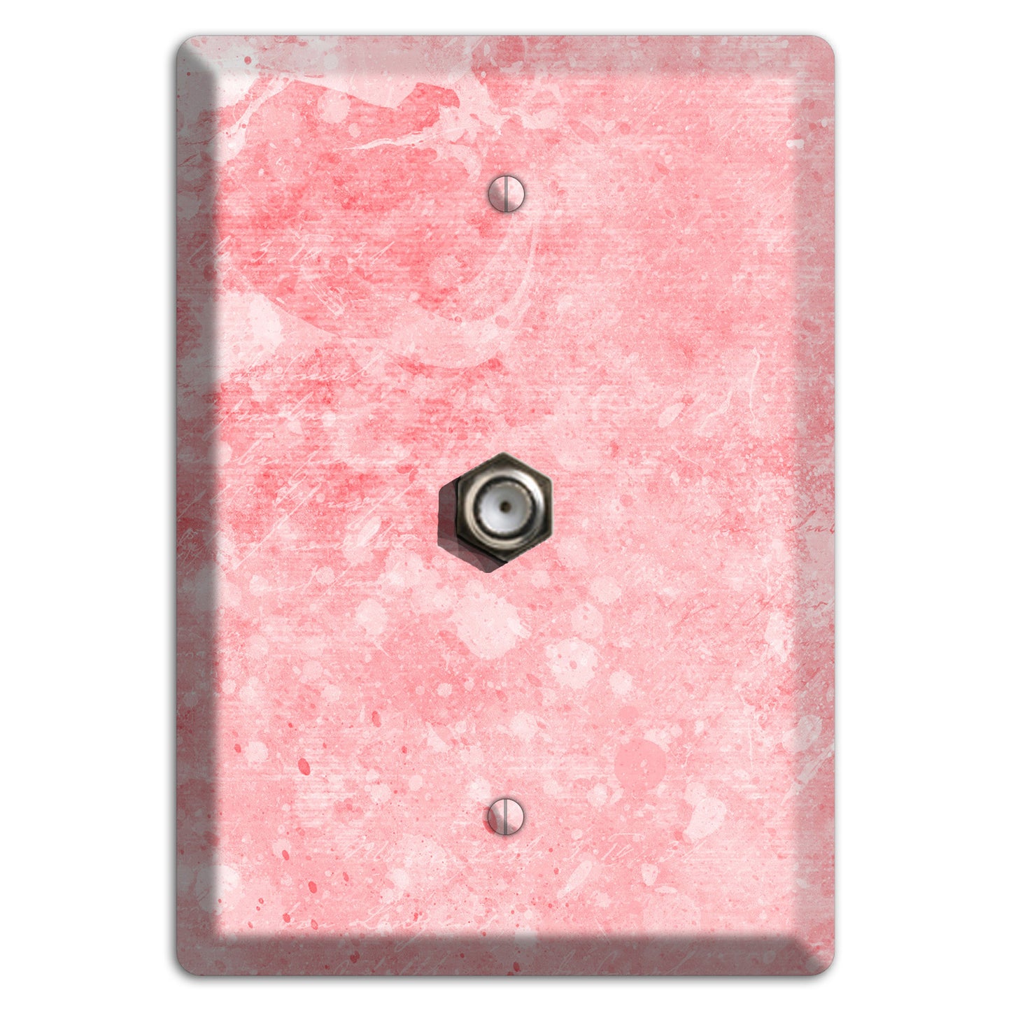 Rose Fog Soft Coral Cable Wallplate