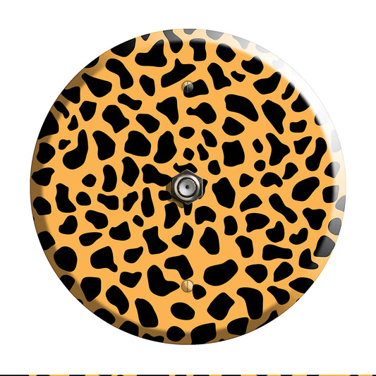 Orange Cheetah Cable Wallplate