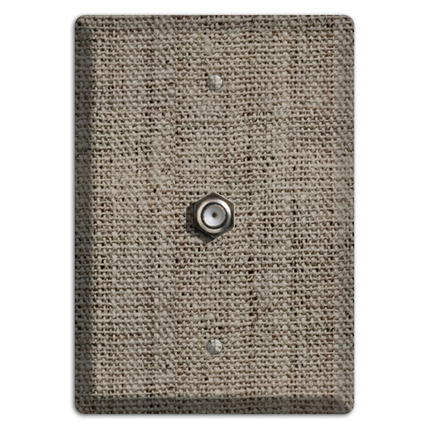 Makara Burlap Cable Wallplate