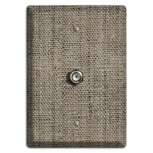 Makara Burlap Cable Wallplate