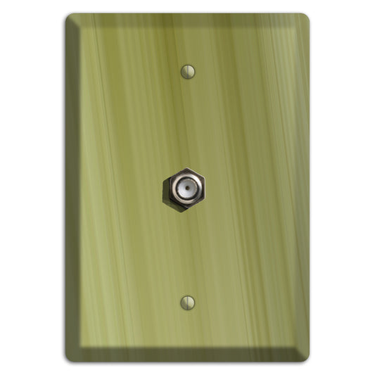 Olive Ray of Light Cable Wallplate