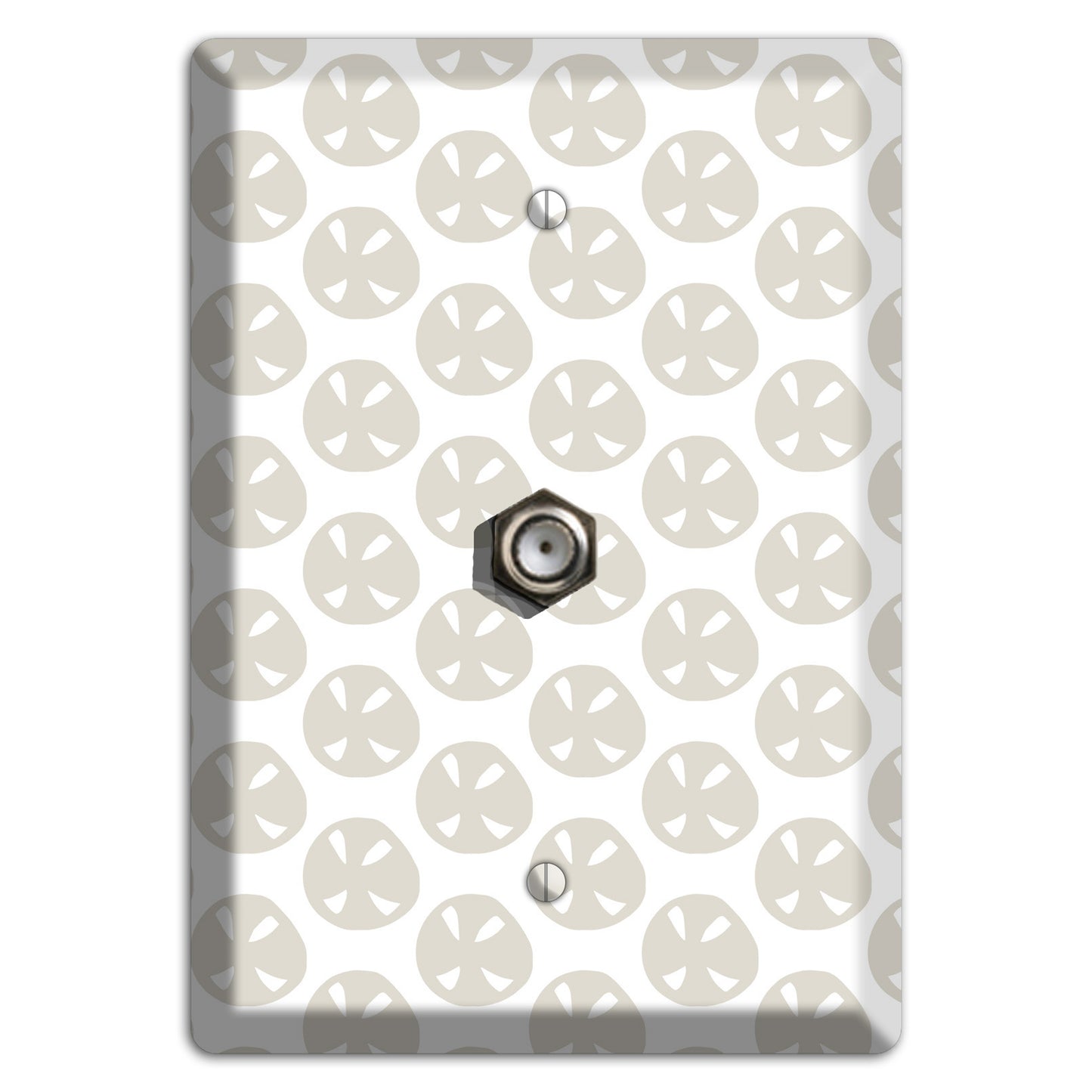 Simple Scandanavian Style LL Cable Wallplate