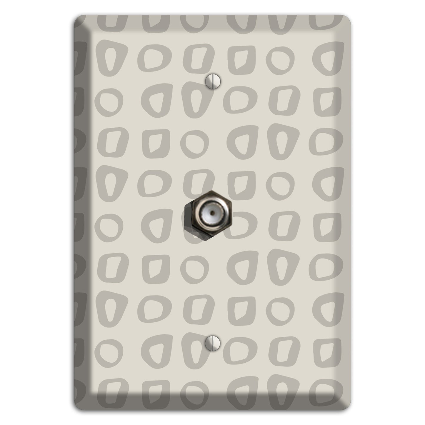 Simple Scandanavian Style V Cable Wallplate