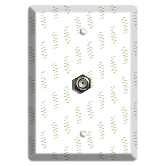 Leaves Style AA Cable Wallplate