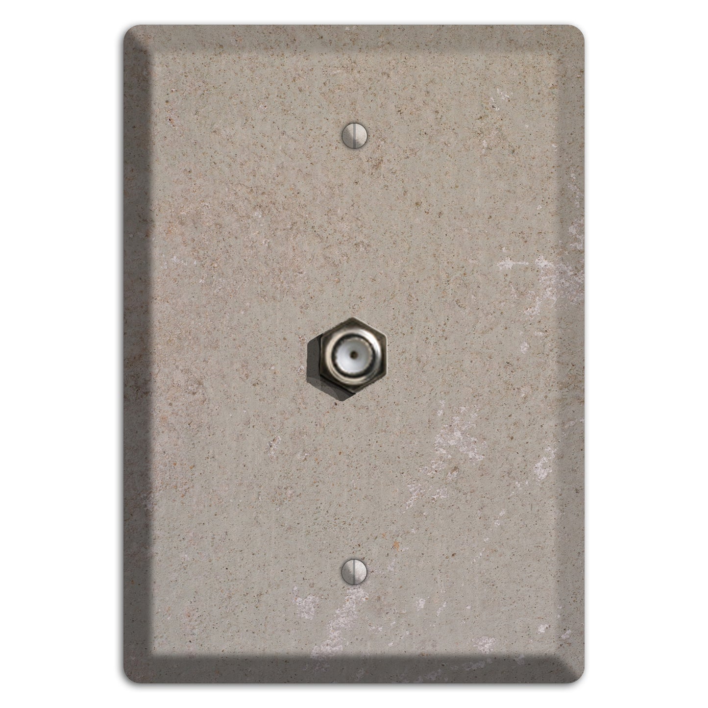 Old Concrete 7 Cable Wallplate