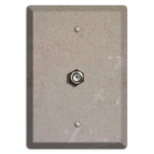 Old Concrete 7 Cable Wallplate