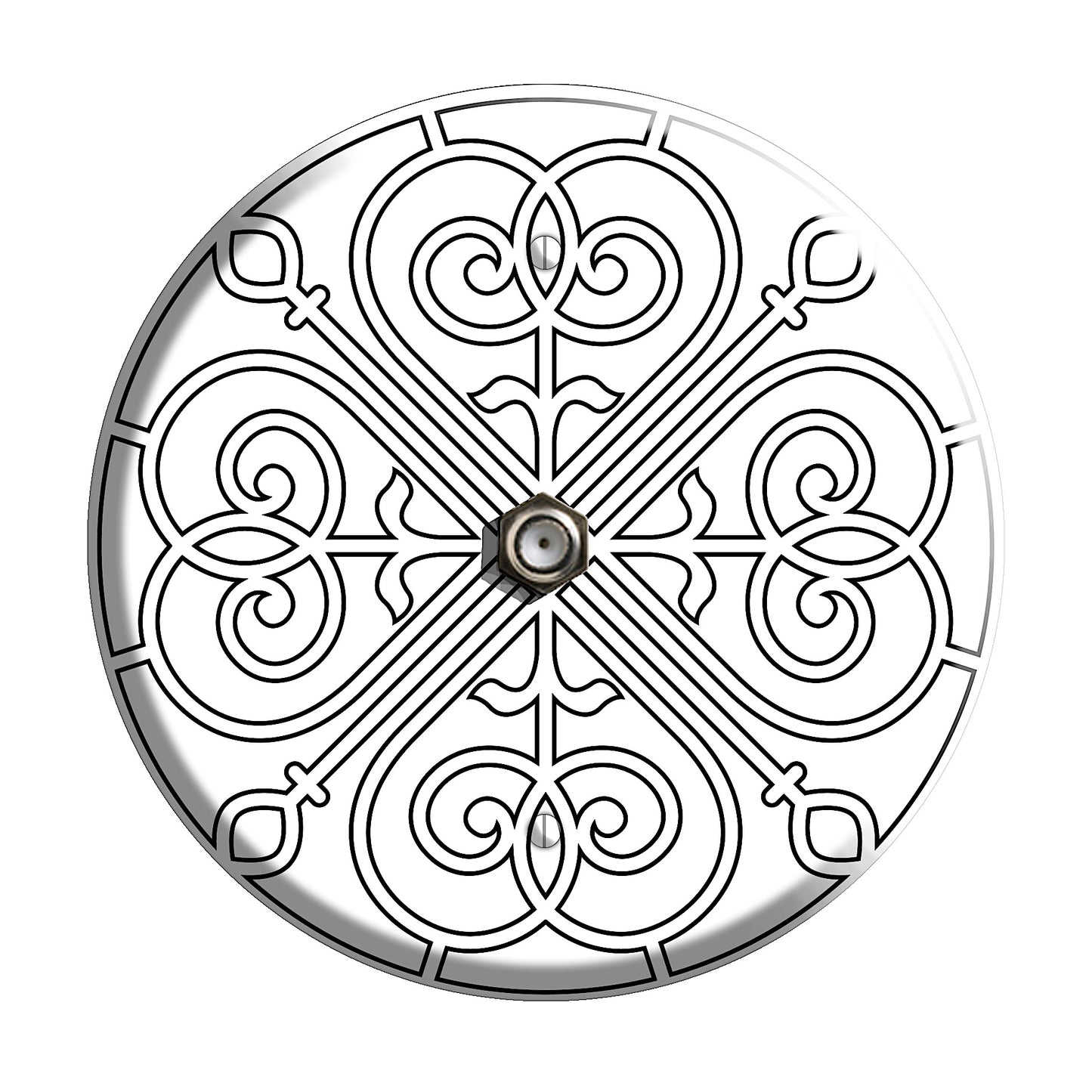 Iron Mandala C Cable Wallplate