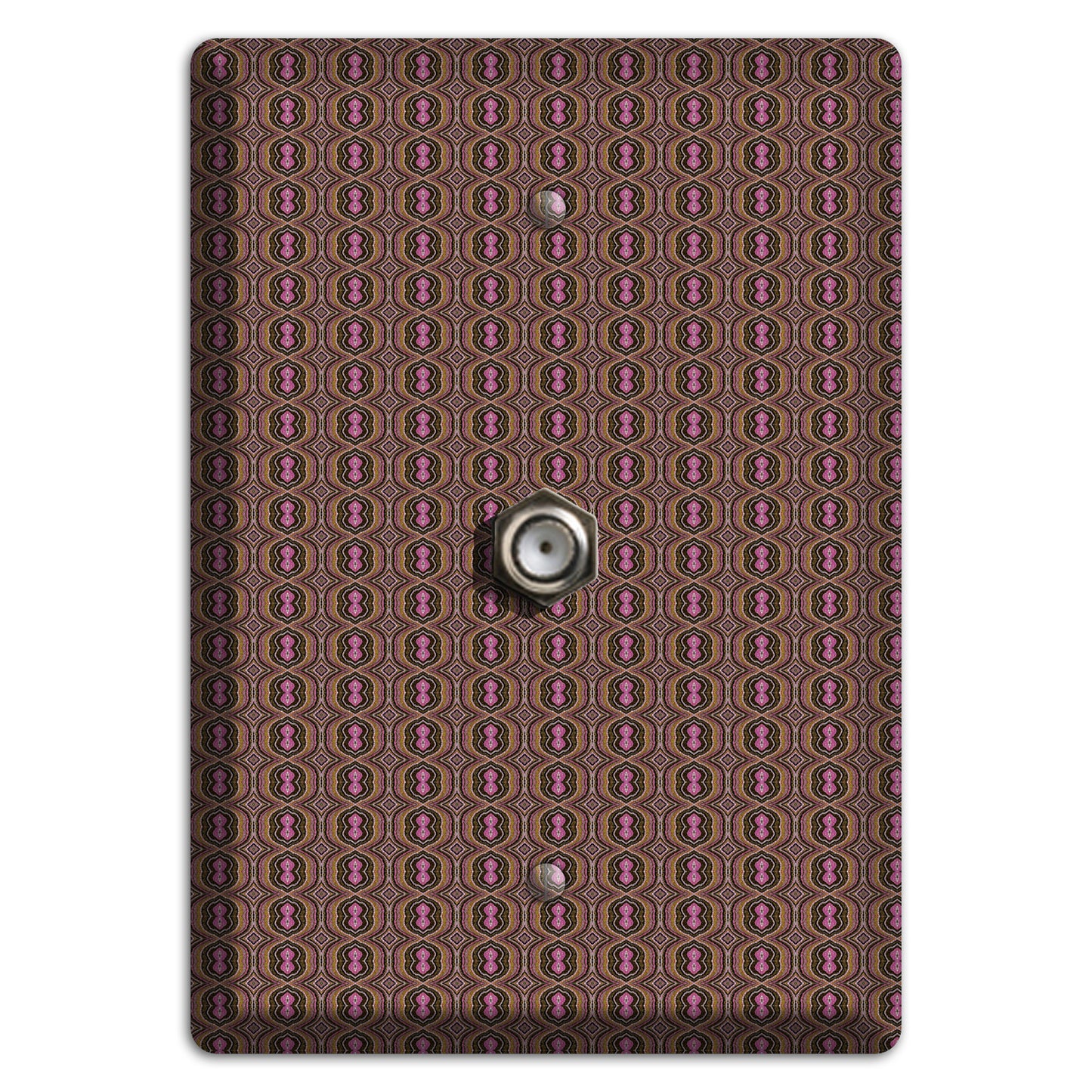 Brown Tapestry Cable Wallplate