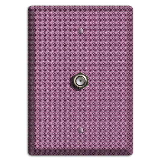 Multi Plum Tiled Tiny Foulard Cable Wallplate