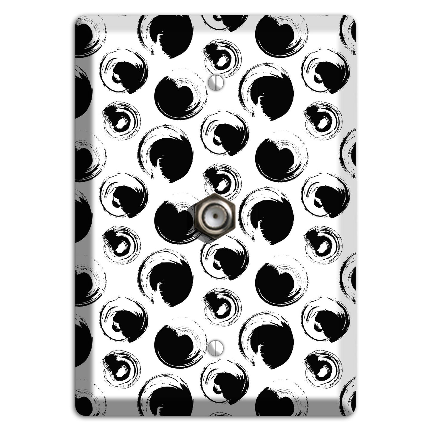 Ink Drops 1 Cable Wallplate