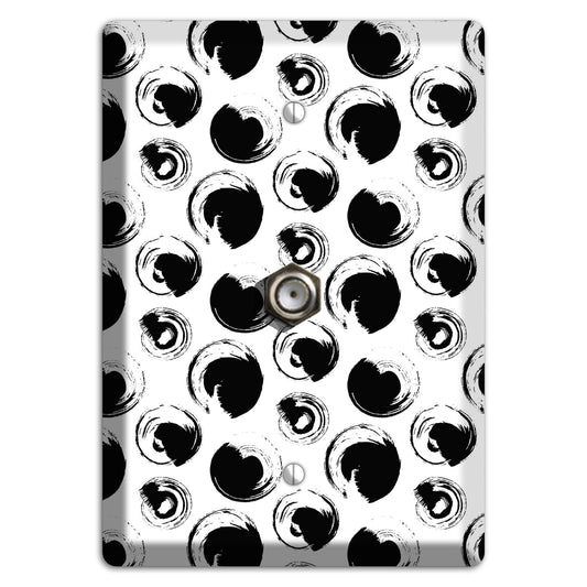 Ink Drops 1 Cable Wallplate