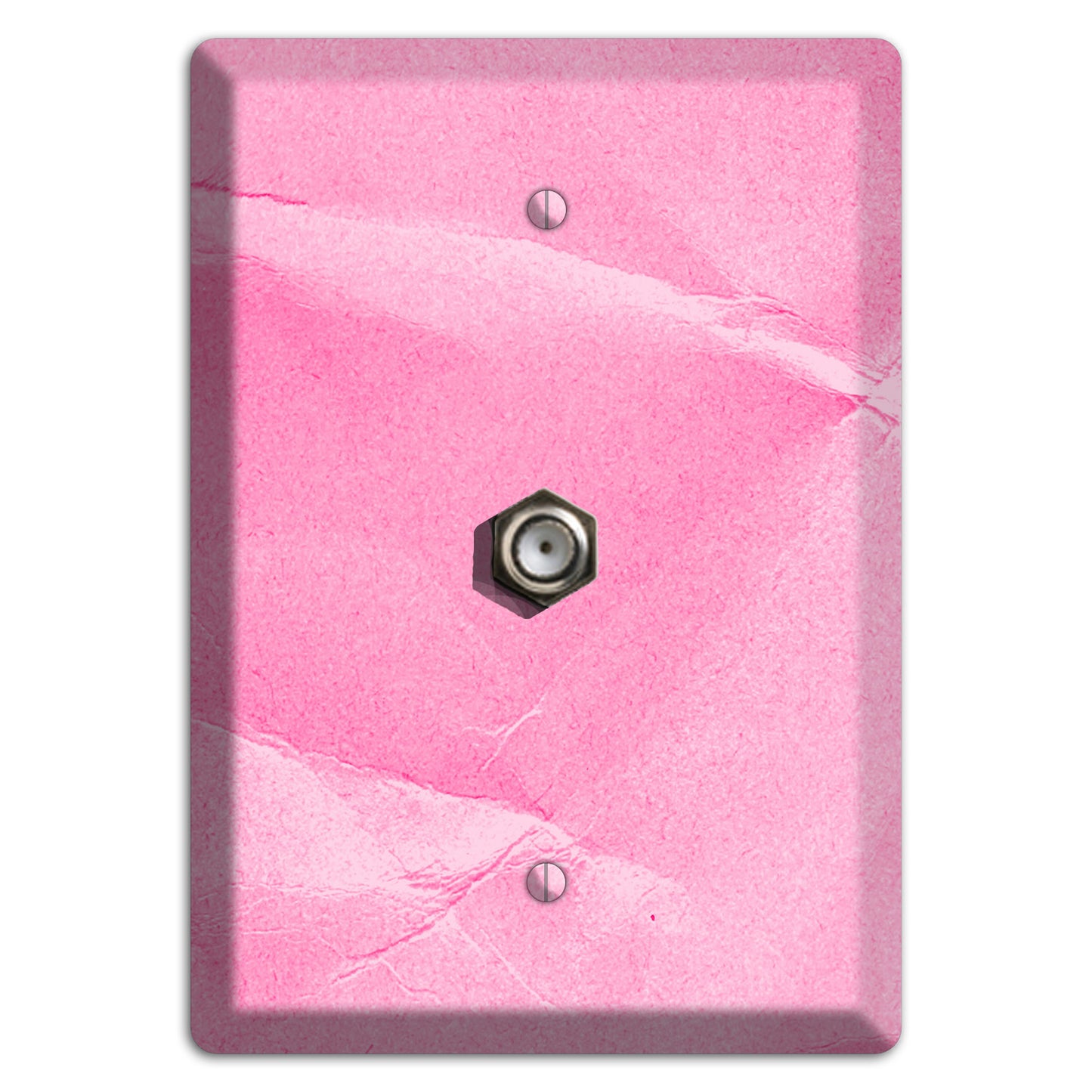 Carnation Pink Texture Cable Wallplate