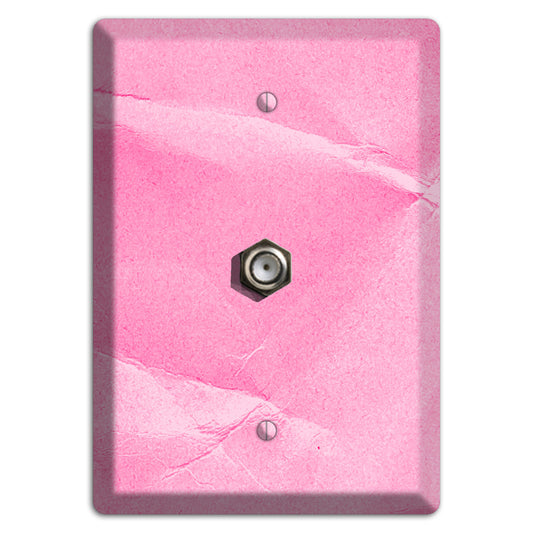 Carnation Pink Texture Cable Wallplate