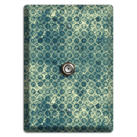 Green Circles Cable Wallplate