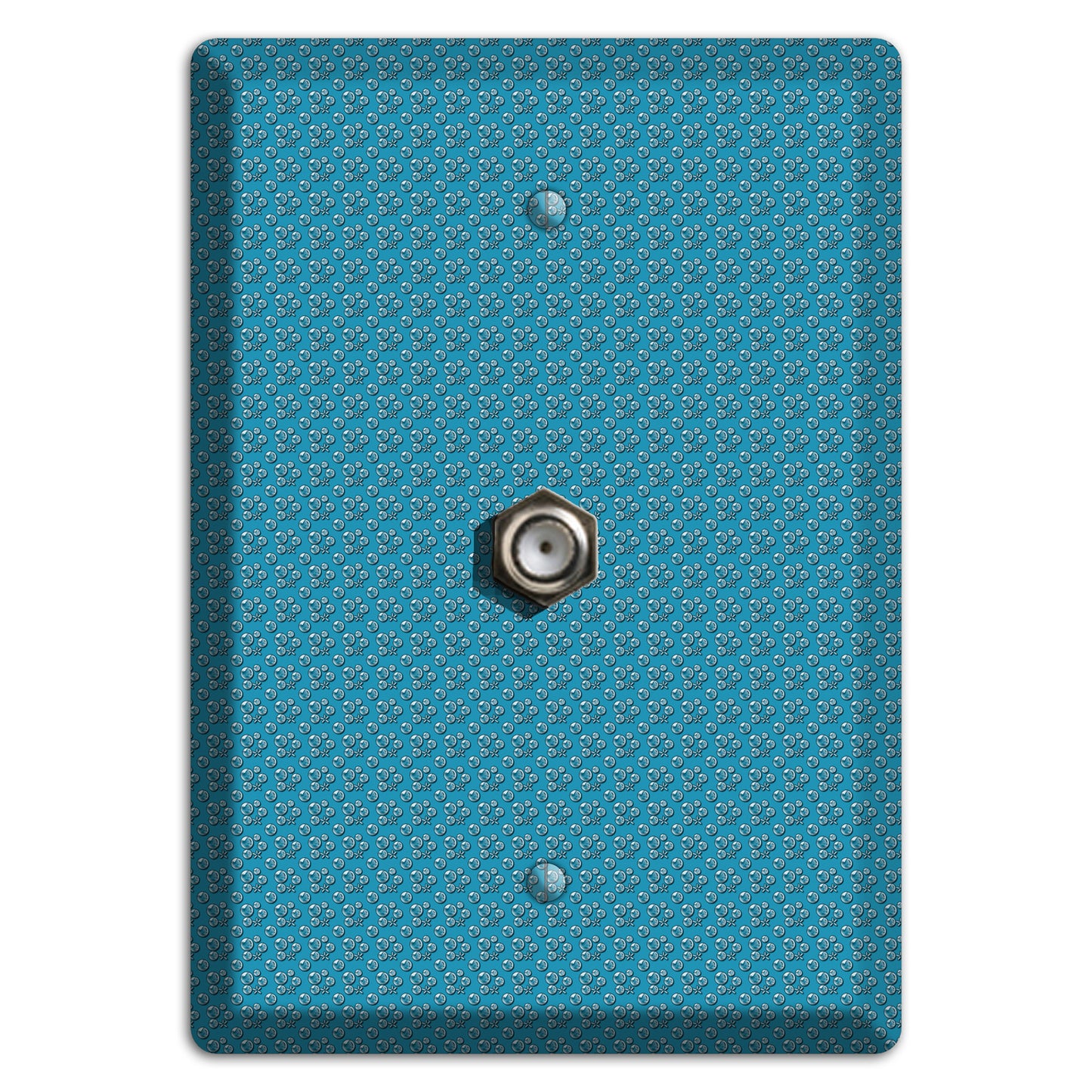 Blue Bubbles Cable Wallplate