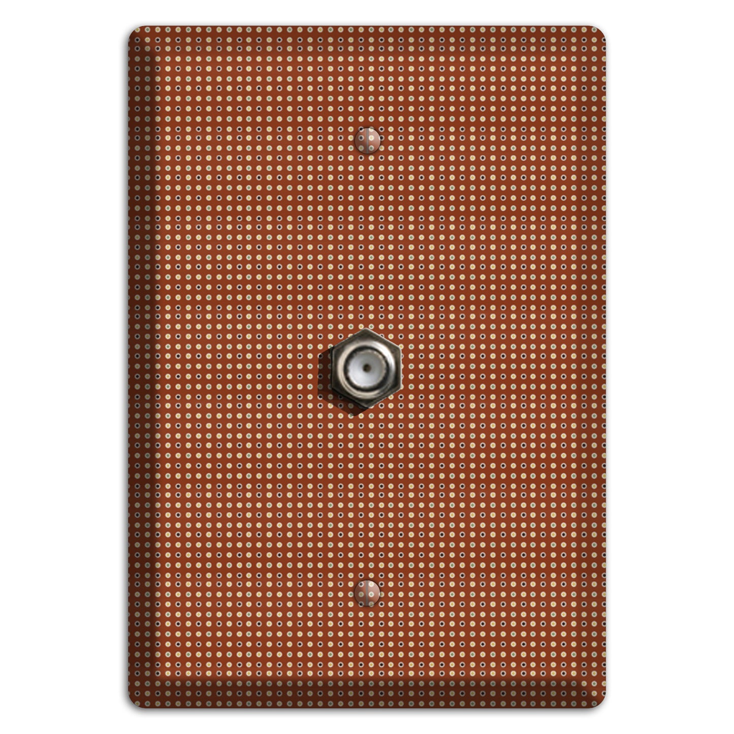 Maroon Weave Cable Wallplate