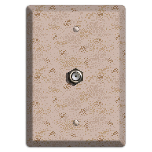 Marpat Desert Camo Cable Wallplate