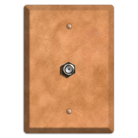 Aged Paper 8 Cable Wallplate