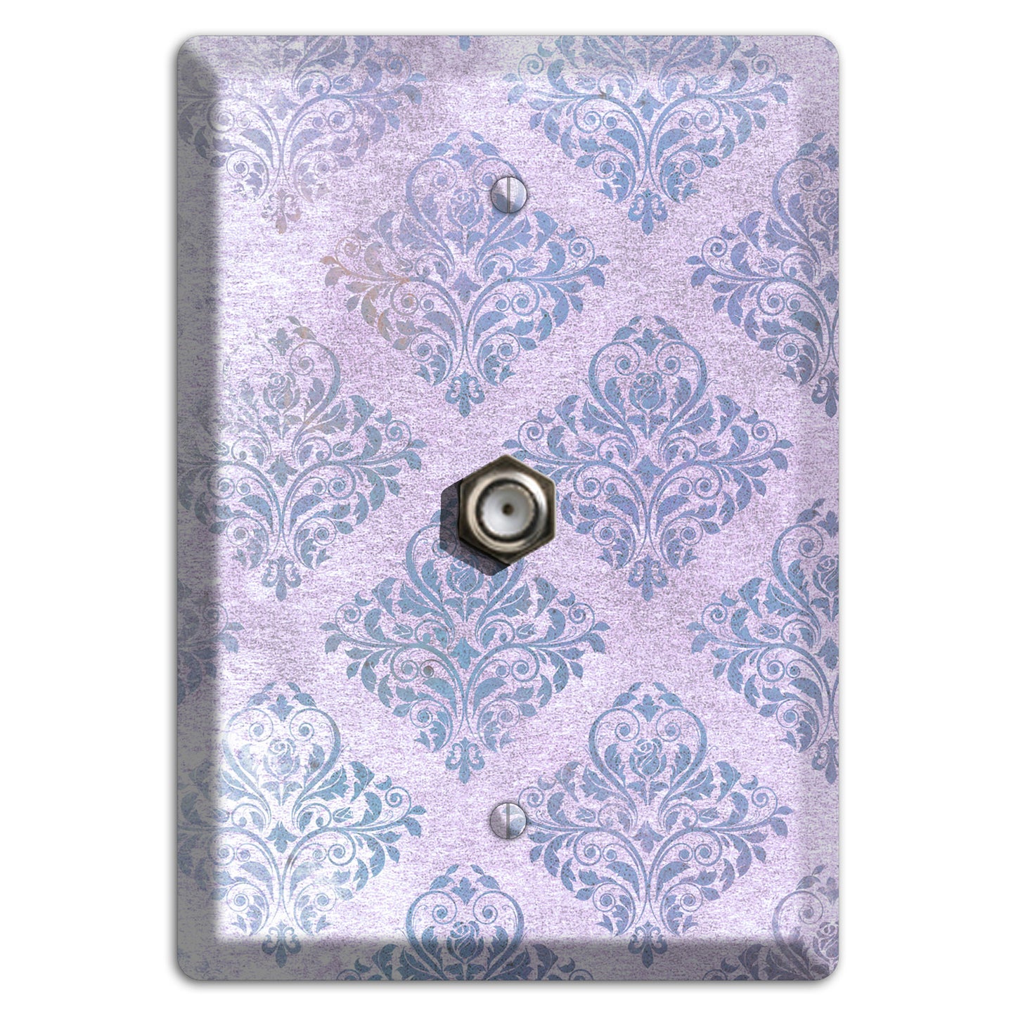 Logan Whimsical Damask Cable Wallplate