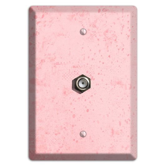 ShockingPpink Soft Coral Cable Wallplate