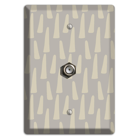 Simple Scandanavian Style HH Cable Wallplate