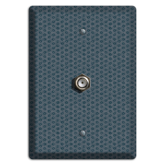 Blue Grey Foulard Cable Wallplate