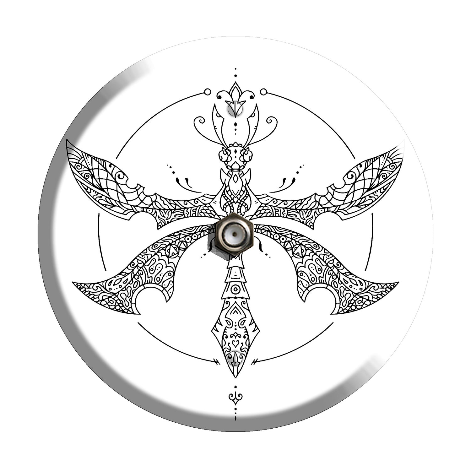 Dragonfly Mandala Cable Wallplate