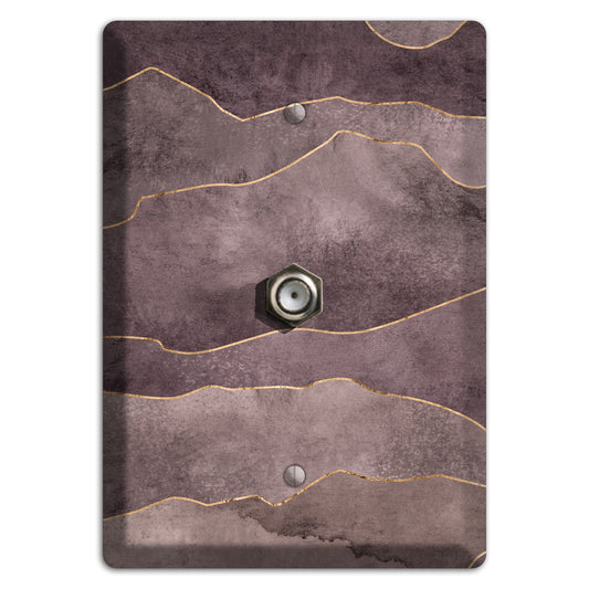 Plum Mountain Range Cable Wallplate