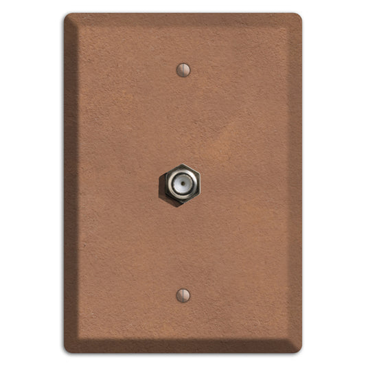 Stucoo Brown Cable Wallplate