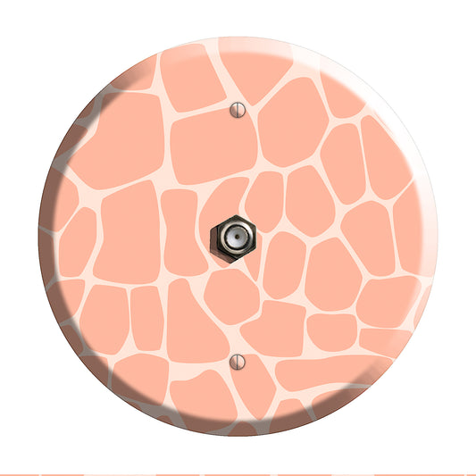 Pink Giraffe B Cable Wallplate