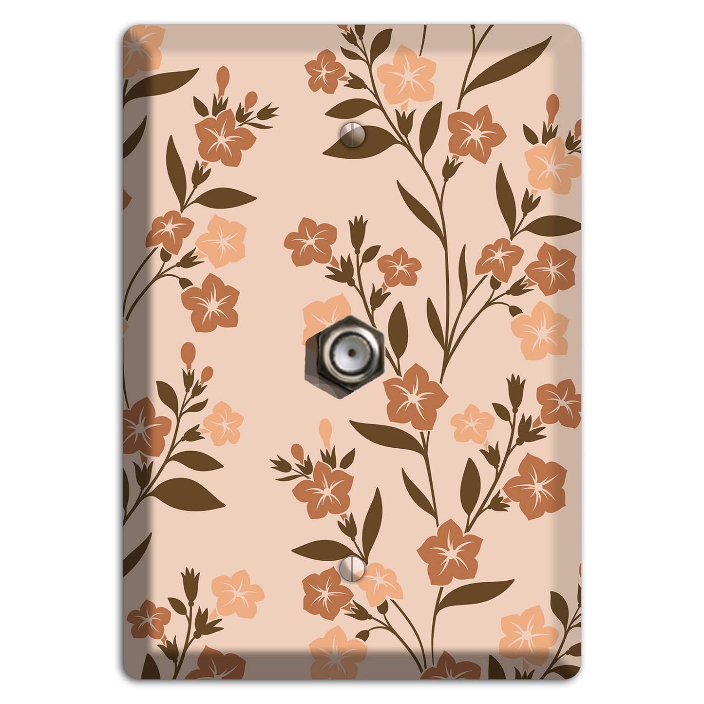 Spring Floral 2 Cable Wallplate