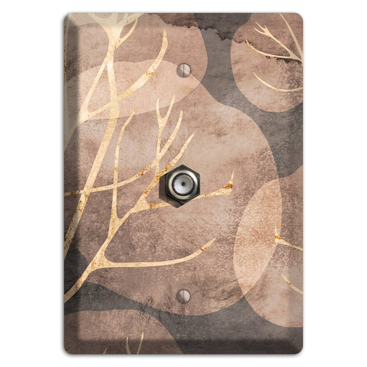 Autumn Leaves Cable Wallplate