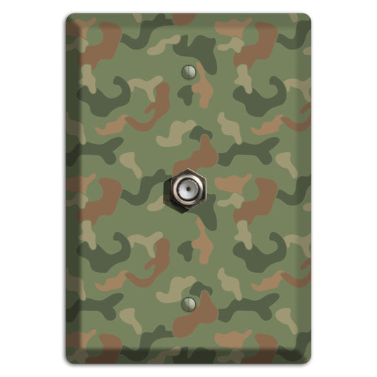 Jungle Green Camo Cable Wallplate