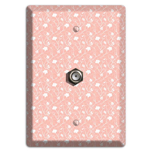 Salmon Sprig Cable Wallplate