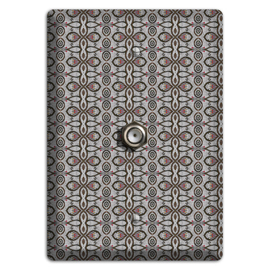 Grey Tapestry Cable Wallplate