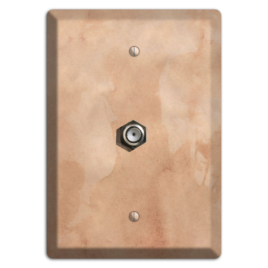 Aged Paper 1 Cable Wallplate