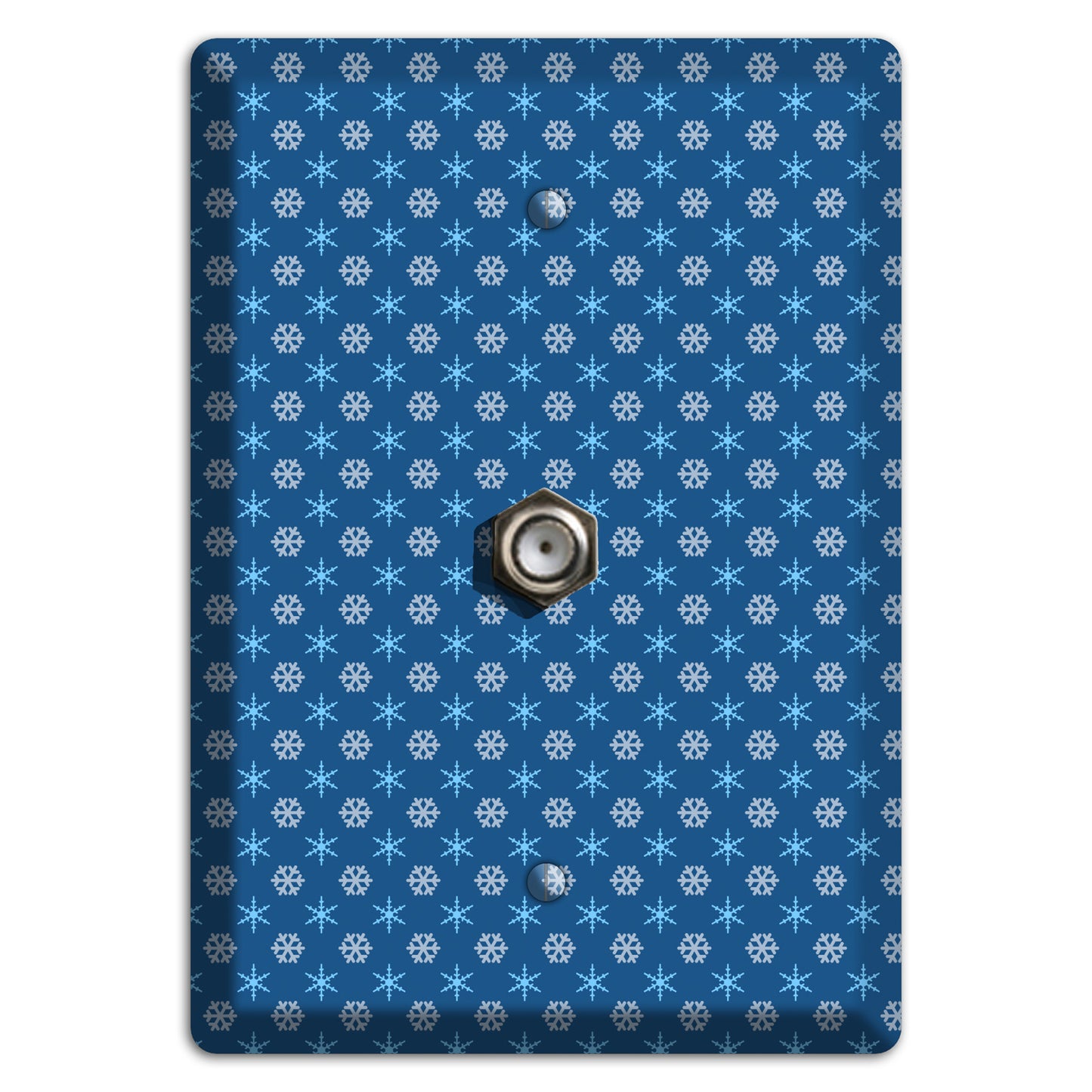 Blue Foulard Cable Wallplate