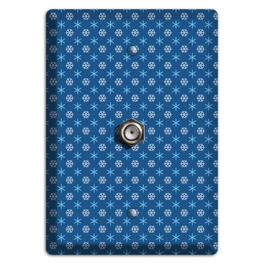 Blue Foulard Cable Wallplate