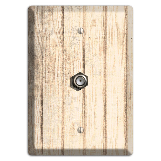 Sidecar Weathered Wood Cable Wallplate