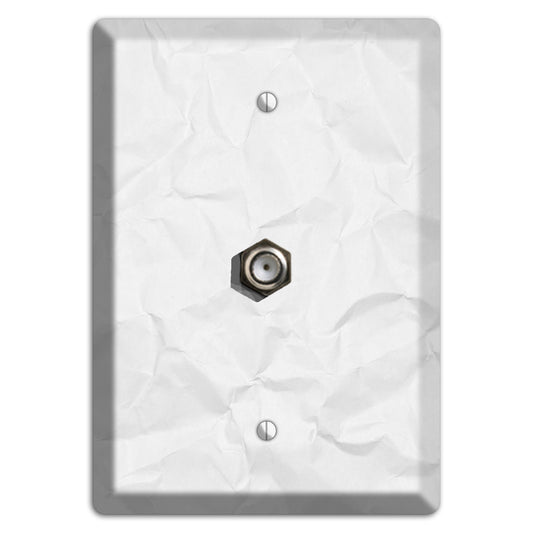 Gallery Crinkled Paper Cable Wallplate